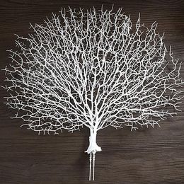 Decorative Flowers & Wreaths Artificial Coral Branch Fake Tree Branches Dried Plants White Plant Home Wedding Decoration LB