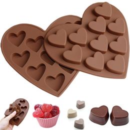 Heart Shape Soap Mould 10-Cavity Silicone Chocolate Candy Mould Soap Making Supplies For Cake Decoration Tool