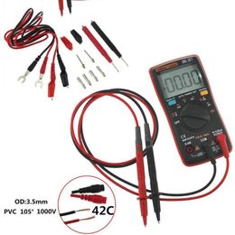 Multimeters AN8008 True-RMS Digital Multimeter 9999 Counts Ammeter Voltage Ohm Meter True RMS LCD Voltmeter