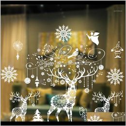 Decorations Large Size Sticker Christmas Window Decoration For Home Ornaments Xmas Party Navidad 1 Ayom4 Onla6