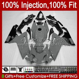 Body Injection For Aprilia RS-125 RSV RS 125 RR 125RR Glossy grey 2006 2007 2008 2009 2010 2011 34No.106 RSV-125 RSV125 R 06-11 RSV125RR RS4 RS125 06 07 08 09 10 11 Fairing