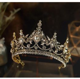 Hair Clips & Barrettes Handmade Retro Bridal Crown Headdress Atmosphere European And American Crystal Style Fashion Luxury