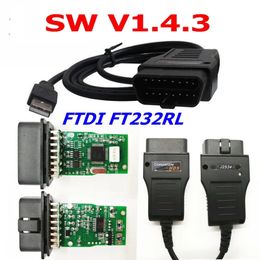 Car Diagnostic Tool Cable For Honda SW V1.4.3 FTDI FT232RL Chip Auto OBD2 HDS USB Analysis Detection Tools Cables