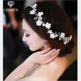 Hairband Hair Ornaments Flower Crowns Tiaras Bride Wedding Hair Accessories For Women Crystal Handmade Jewelry Romantic TS008