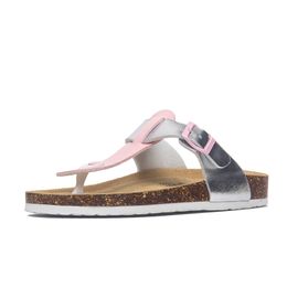 Fashion New Colour Women Cork Flip Flops Slippers Casual Summer Beach Mixed Colour Slip on Outside Non-slip Slides Shoes