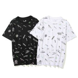Summer 2022 Casual Men's and Women's Flying Man Full Print Pullover Short Sleeve Youth Fashion T-shirt