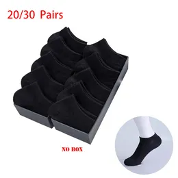 Men's Socks 20/30pairs/Men's Casual Boat Solid Color Shallow Mouth Breathable Soft Shoes Gifts Ankle Wholesale