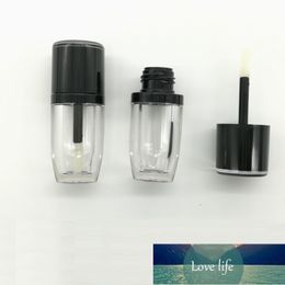 Empty Lip balm Container Mini Sample Cosmetic Lipstick Refillable Bottle Small Plastic Clear Lip Gloss Tube Black Cap Lip 50pcs Factory price expert design Quality