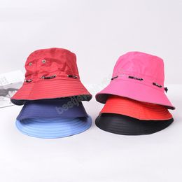 spring Women Double Side Panama Hat Summer Printed Reversible Bucket Hat Men Outdoor Hip-Hop Fisherman Caps outdoor