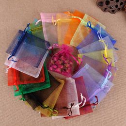 500Pcs 13x18CM Organza Bags Jewellery Bag Wedding Party Decoration Drawable Bags Gift Pouches Jewellery Packaging