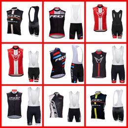 Felt Team 2021 Summer Breathable Mens cycling Sleevless Jersey Vest Bib Shorts Set Bike Clothing Bicycle Uniform Outdoor Sports Wear Ropa Ciclismo S21050646