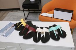 2021 Men Beach Slippers Summer Fashion Women Flip Flops Leather lady Slipper Metal shoes Double Buckle Clogs Slides Large size 35-45