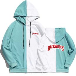 Autumn Thin Section New Brand Men's Sportswear Backwoods Print Pullover Hoodies Men Women Hip Hop Hoodie Sweatshirts X0804