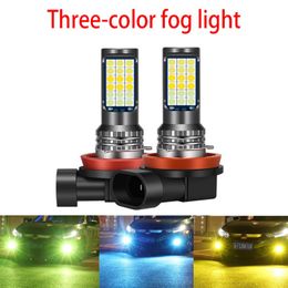 3 Colours H16 LED Fog Light 3030 36SMD H8 H11 H3 H7 9005 9006 P13W PSX24W LED Bulb Car Front Fog Lamp Bulb H27 881 HB3 HB4 12V