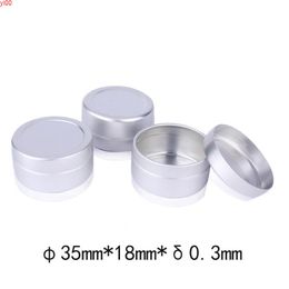 Empty Cosmetic Sample Cream Container Aluminum Lip Balm Jars Tin Storage Containers Pot LX5267good qty