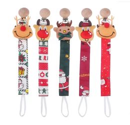 Christmas Baby Pacifier Holders Feeding Accessories Safe Infant Clips Occasion Products