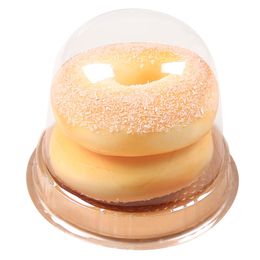Baking Donut Package Box Clear Transparent Plastic Takeaway Container Mousse Pastry Cheese Cake Holder for Party