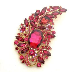 2021 new 4.9" Huge Size Elegant Style Rhinestone Crystal Diamante Brooch Wedding Bridal Jewellery Gifts