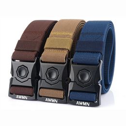 Waist Support Men Combat Tactical Belts US Army Training Military Equipment PC Quick Release Magnetic Buckle Nylon Belt