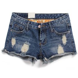 New skinny Jean Wholesale-2016 Pantaloncini da donna Casual Stretch Polsini arrotolati Jean Pantaloncini di jeans, Pantaloncini vintage taglia S-3XL