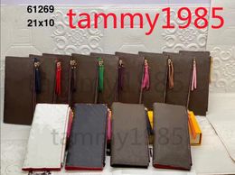 Long Wallet Purse Designer Bags Card Holder Zippy Clemence Unsex Luxury Designers Purses Wallets Handbag