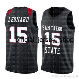 Mens Kawhi 15 Leonard Jersey Cheap sales San Diego State Aztecs College 15 # Basketball Wears NCAA