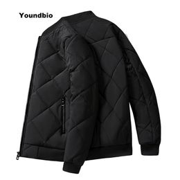 Men Thicken Warm Coat Casual Jacket Winter Windproof Outerwear Parka Plus Fleece Outdoor Bomber Cotton Jackets Clothes 211214