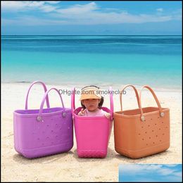 Sports & Outdoors Outdoor Bags Beach Extra Large Leopard Printed Eva Baskets Women Fashion Capacity Tote Handbags Summer Vacation Drop Deliv