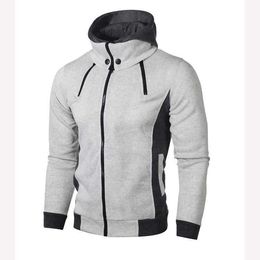 Hoodies Men Fashion Slim Fit Long Sleeve Streetwear Men's Sweatshirt Outdoor Top Tees Brand Clothing Male Hoody Jacket Outwear Y0804