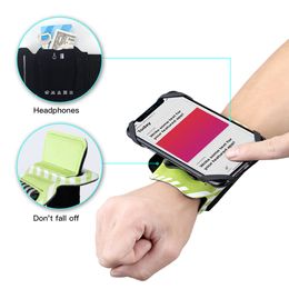 Cycling travel Removable Rotating Sports Wristband Running Wrist Belt Bag Driving Takeaway Navigation Arm Bag