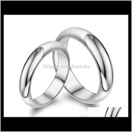 Drop Delivery 2021 Fashion Ture 925 Pure Sterling Wedding Couple Rings Man And Momen Luxury Styles Sier Ring Jewelry Model Nodot R023 Ucbpv