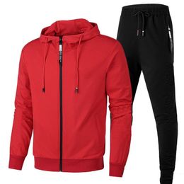 21FW new Men Women tracksuits arrival high quality two pieces set Hooded jacket+track pants with letters and strips printed Size L-4XL