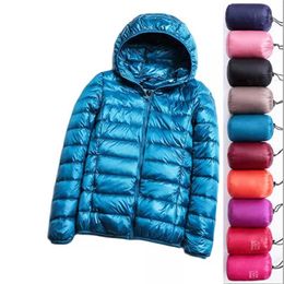 Plue Size 4XL Duck Down Jacket Women Ultra Light Feather Plus Women's Overcoat Windbreaker Coats 211008