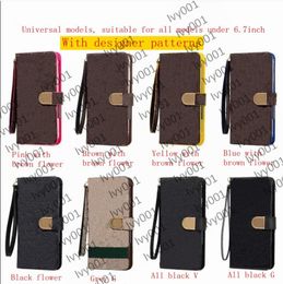 Top Fashion L Wallet Phone Cases for IPhone 15 pro max 14 plus 13 12 mini 11 Pro Max XS XR X 8 7 Plus Flip Leather Case L embossed Cover for Samsung all model S23 ultra note