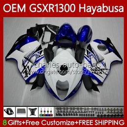 Injection For SUZUKI GSX R1300 Hayabusa GSXR 1300 CC 14 15 16 17 18 19 Body 77No.234 GSXR-1300 1300CC Blue white 08-19 GSXR1300 08 2008 2009 2010 2011 2012 2013 Fairing