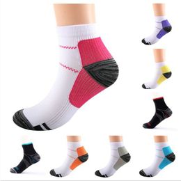 Mens womens socks Breathable Compression Ankle Anti-Fatigue Plantar Heel Pain Short Running sports Sock For Men Women Accessories summer fashion