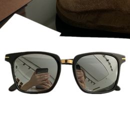 Design F5523 Unisex ROVO Polarized Sunglasses Lightweight Square plank-metal Rim Mirror GOGGLES 52-20-145 for RX Accustomized full-set case outlet