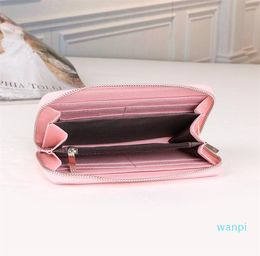 Designer- Women bags High Quality Patent Leather WALLET Women Long canvas Zipper Card Holders Purses Woman Wallets Coin bag261n