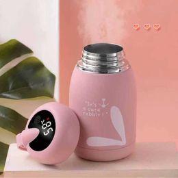 Lovely Thermos Bottle Stainless Steel Thermal Cup Thermomug Water Vacuum Flasks Terms For Termo Animal Mug Bidon 210615