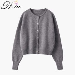 H.SA Cardigans Women Spring Solid Button Up Oversize Harajuku Loose Sweaters Student Preppy Sweet Girl Cute Tops Knitwear 210716