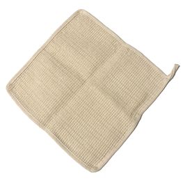 30.5cm Natural Ramie Shower Square Cloth Facial Body Scrubber Cleaning Bath Cloths Custom Size