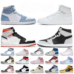 2021 Jumpman 1 Basketball Shoes Women Mens 1s Trainers High OG Hyper Royal Neutral Retroes Grey Electro Orange Shadow Barely Rose Sneakers