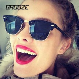 Square Suglasses Female Fashion Branded Sunglasses Without Frames Women's Mirror Glasses for Travel
