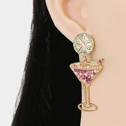 Rhinestone Dangle Earring For Women Classic Jewelry Romantic Cute Accessories Glamour Vintage Wedding Preferred Gift Advanced Wholesale