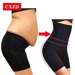 CXZD Shapewear for Women Tummy Control Shorts High Waist Panty Mid Thigh Body Shaper Bodysuit Shaping Lady Y220311