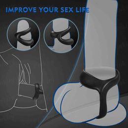 NXY Cockrings Silicone Penis Ring Sex Toys for Men Male Masturbator Cock Enlargement Strapon Delay Ejaculation Erotic Tool Adult Products Shop 1123