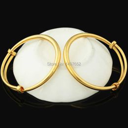 Fashion Dubai Gold Baby Bangle Jewellery for Boys Girls18k Gold Colour Ethiopian/african Kids Bangles Bracelet Jewellery Q0717