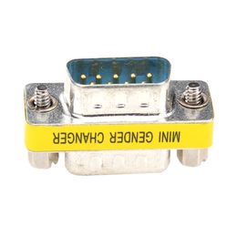 DB9 Mini Gender Changer Adapter RS232 Com D-Sub to Male Feamale Plug Connector Converter 9Pin