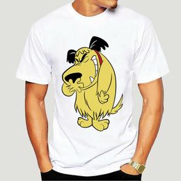 Men's T-Shirts Kawaii Laughing Muttley T Shirt Wacky Races Dick Dastardly Cartoon Dog Mu5935X