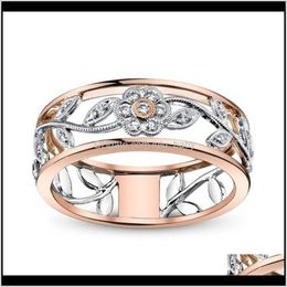 S1287 Fashion Jewely Hollowed Ziron Ring Lady Drasa Band Uidg6